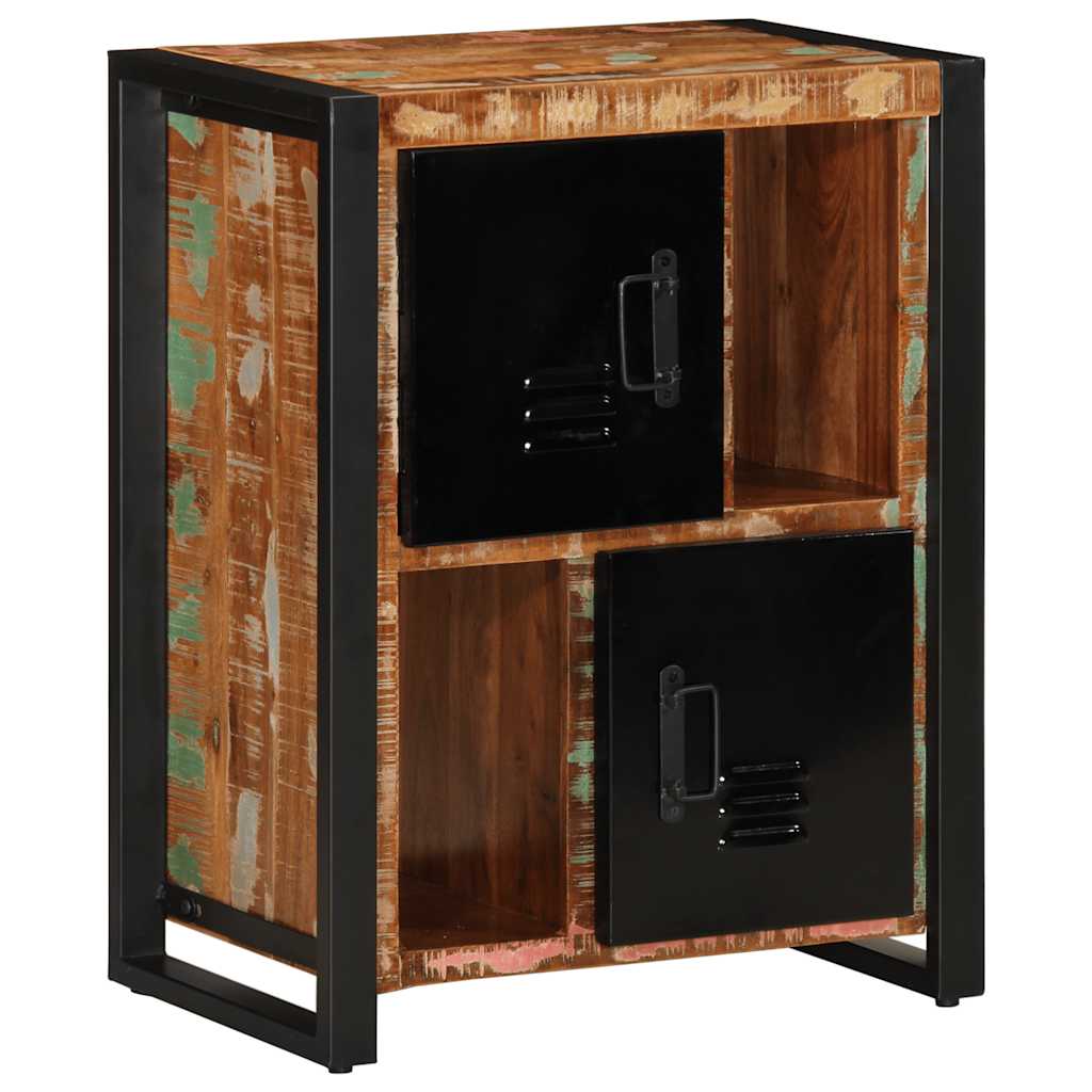 Buffet multicolore 55x35x70 cm bois massif récupération - XIOS