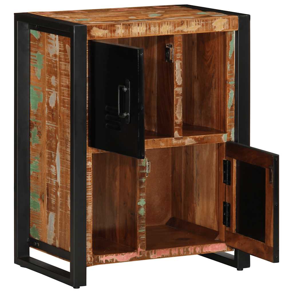 Buffet multicolore 55x35x70 cm bois massif récupération - XIOS