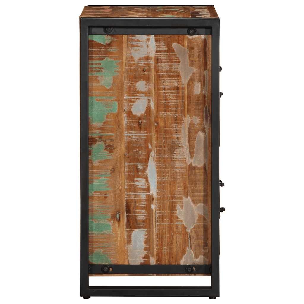Buffet multicolore 55x35x70 cm bois massif récupération - XIOS