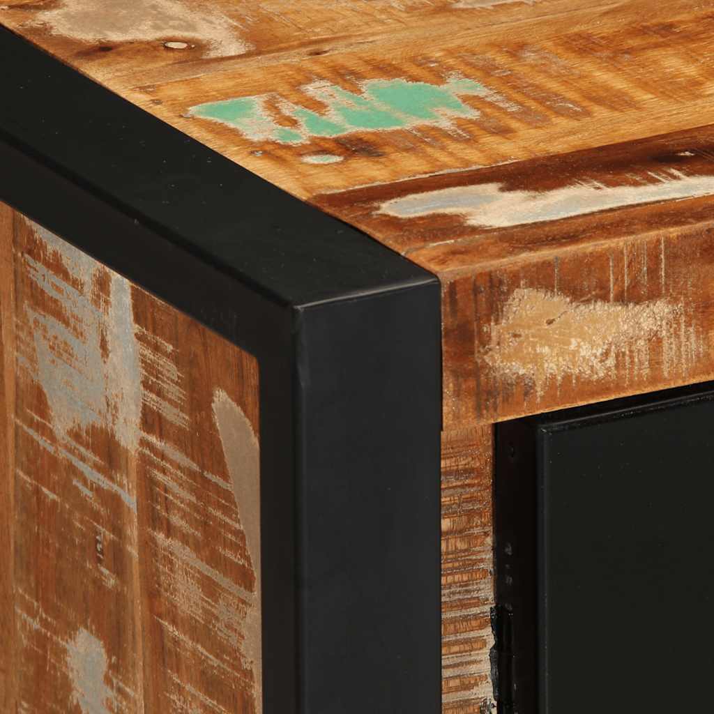 Buffet multicolore 55x35x70 cm bois massif récupération - XIOS
