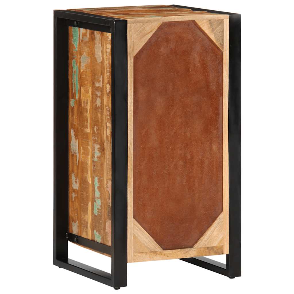Armoire à tiroir multicolore 40x40x75 cm bois de récupération - XIOS