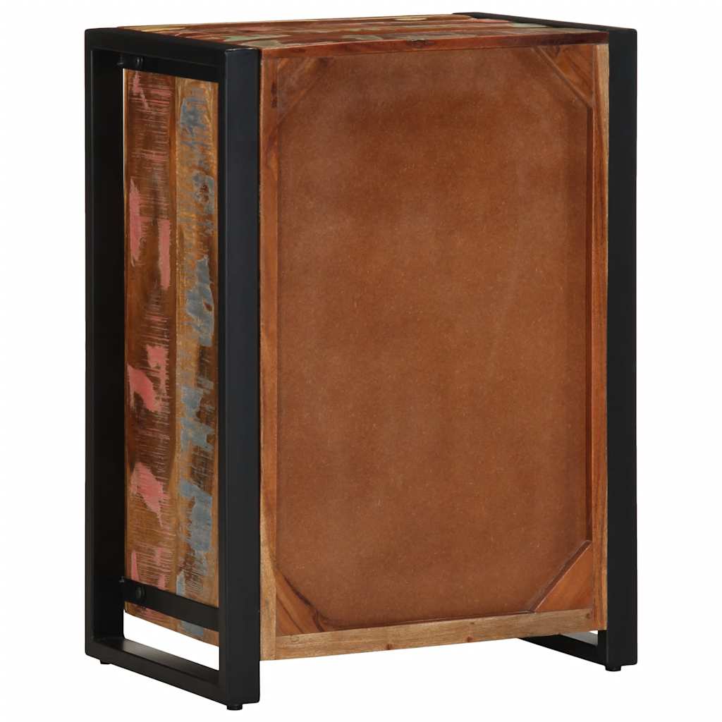 Meuble à tiroirs multicolore 50x35x70 cm en bois massif recyclé - XIOS