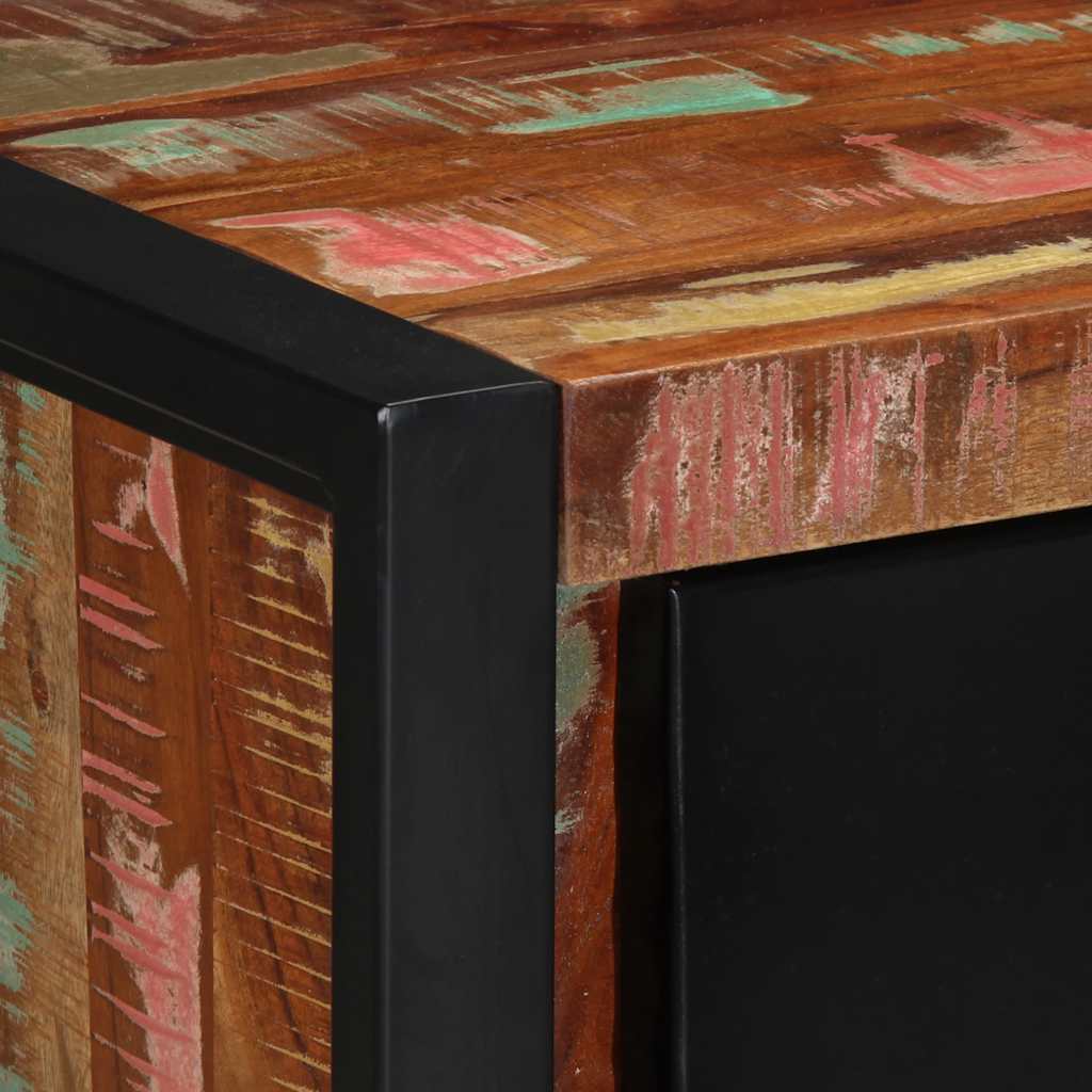 Meuble à tiroirs multicolore 50x35x70 cm en bois massif recyclé - XIOS