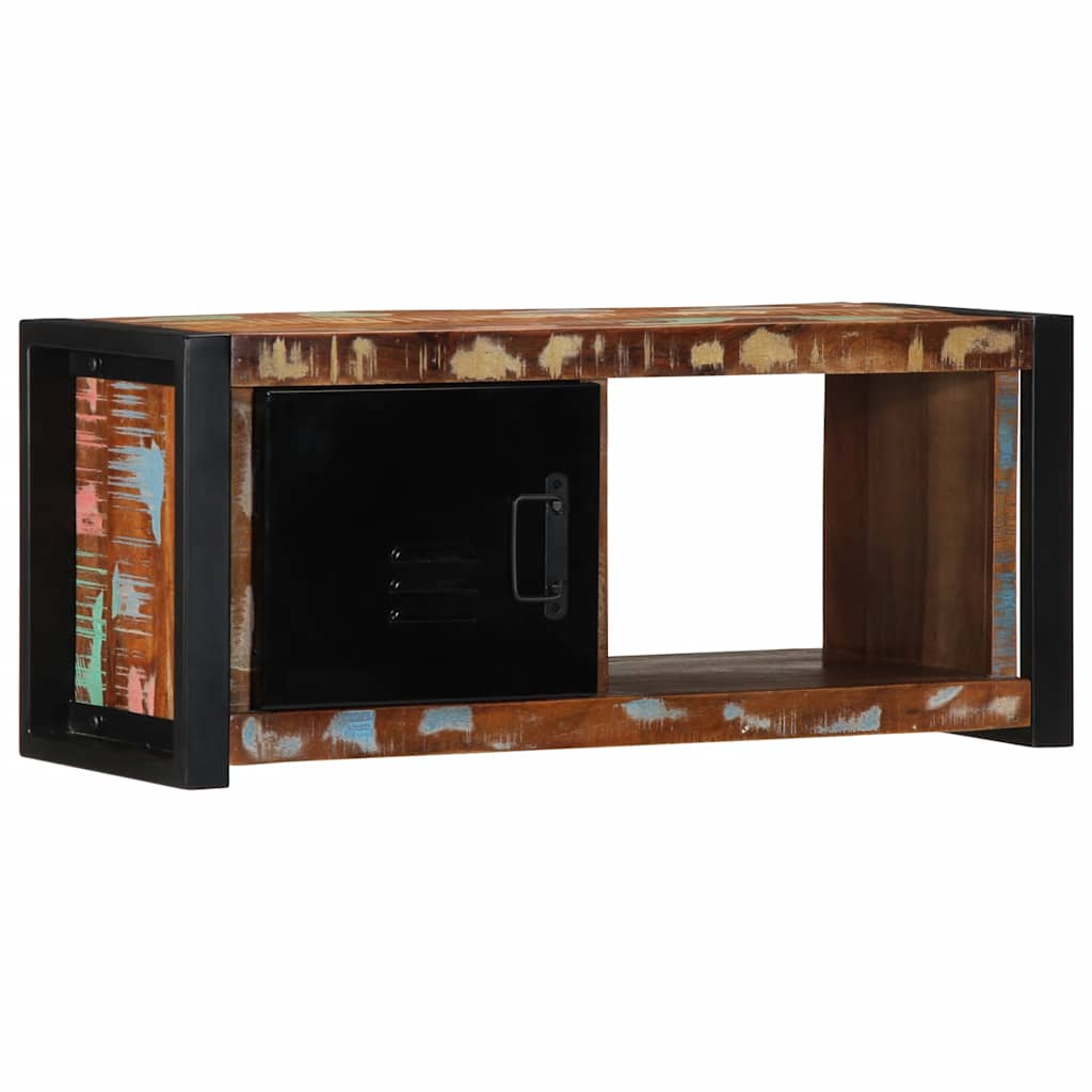 Meuble TV 80x30x35 cm bois massif de récupération - XIOS