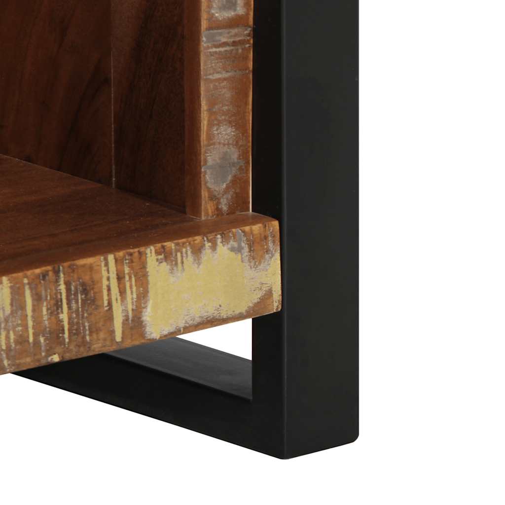 Table de chevet 40x30x80 cm bois massif de récupération - XIOS