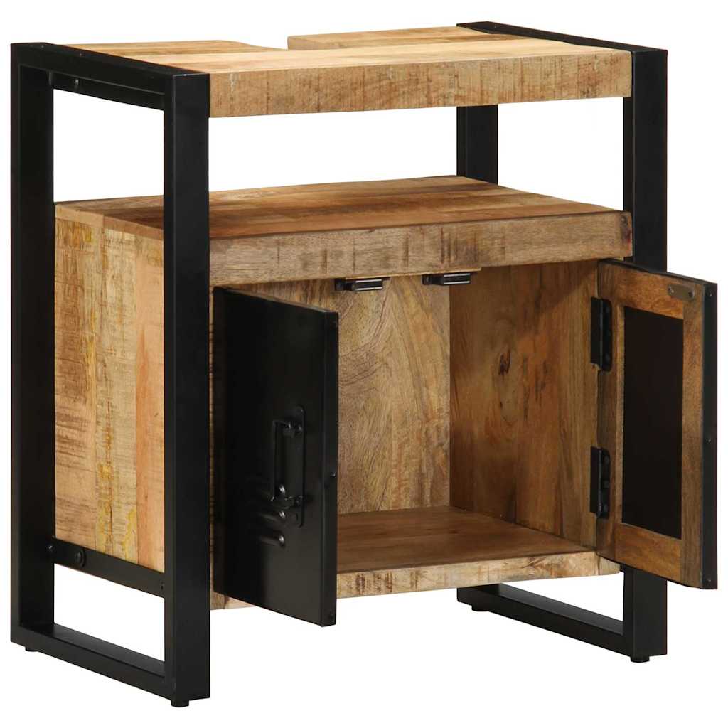 Armoire de salle de bain Marron Bois de mangue massif - XIOS