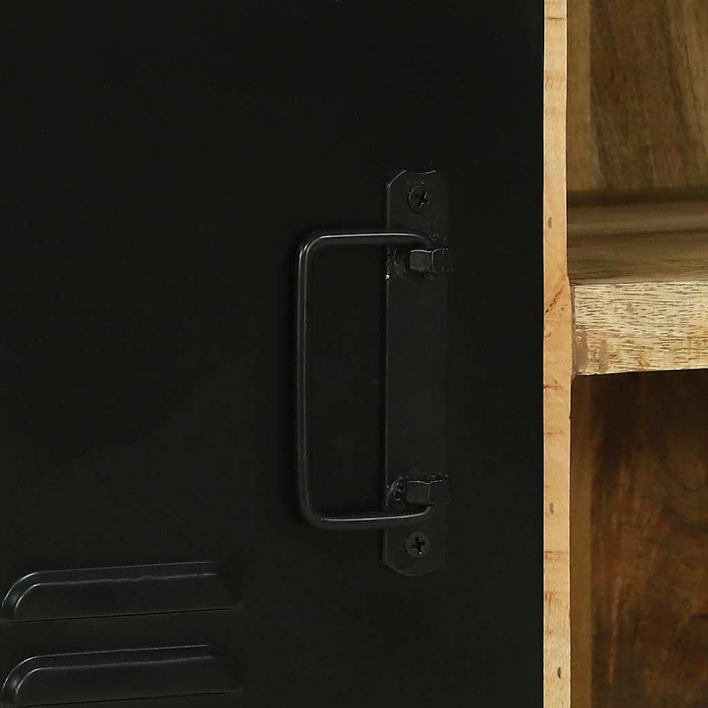 Cabinet Banc Marron 100 x 35 x 50 cm Bois de manguier massif - XIOS