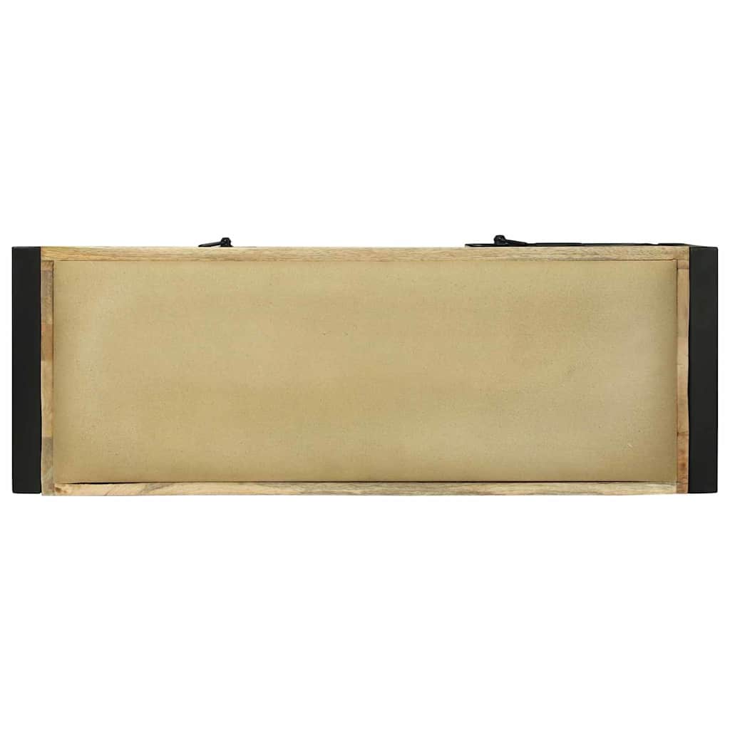 Cabinet Banc Marron 100 x 35 x 50 cm Bois de manguier massif - XIOS