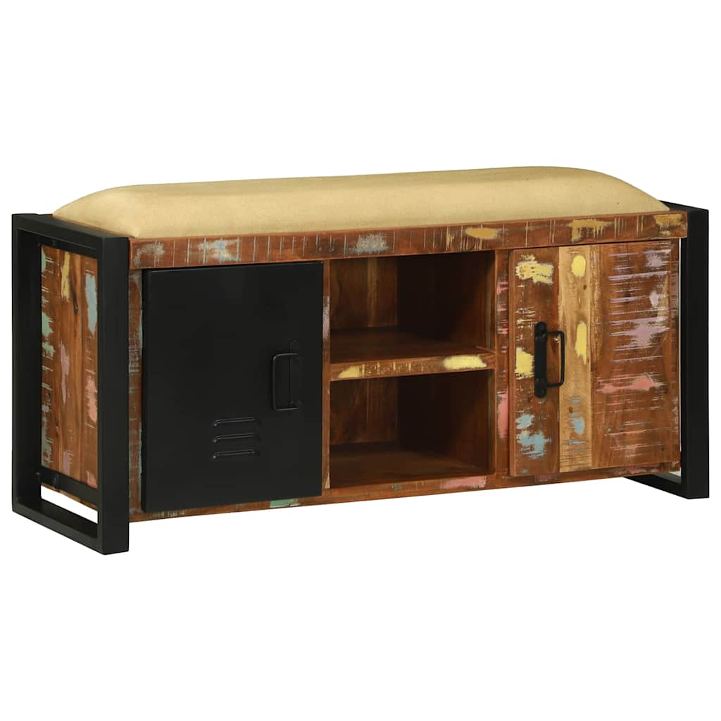 Cabinet Banc Multicolore Bois massif de récupération - XIOS