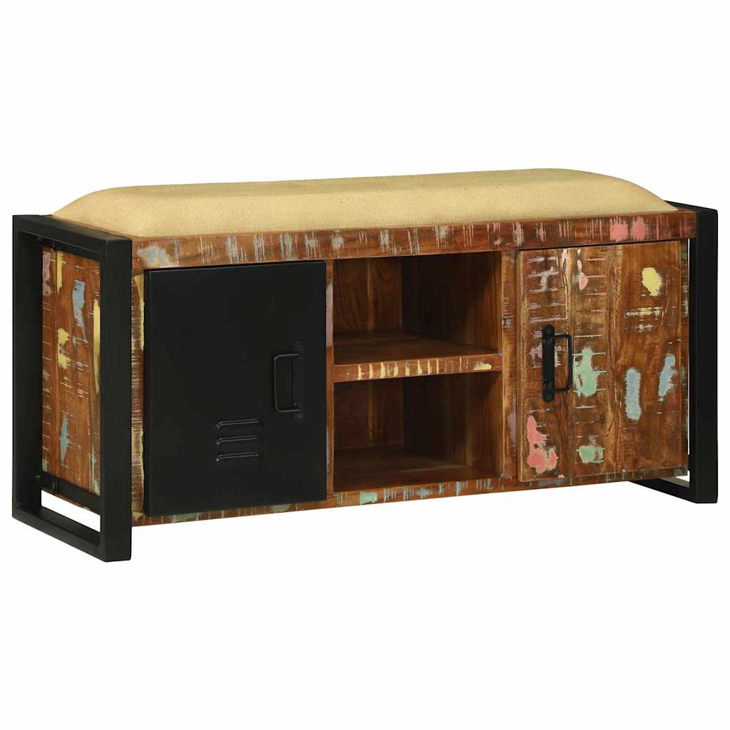 Banc de rangement Multicolore Bois massif de récupération - XIOS