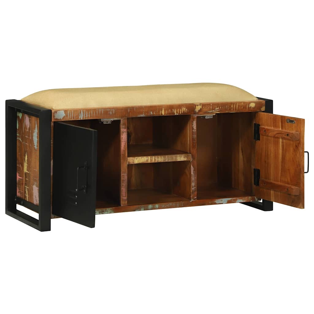 Cabinet Banc Multicolore Bois massif de récupération - XIOS