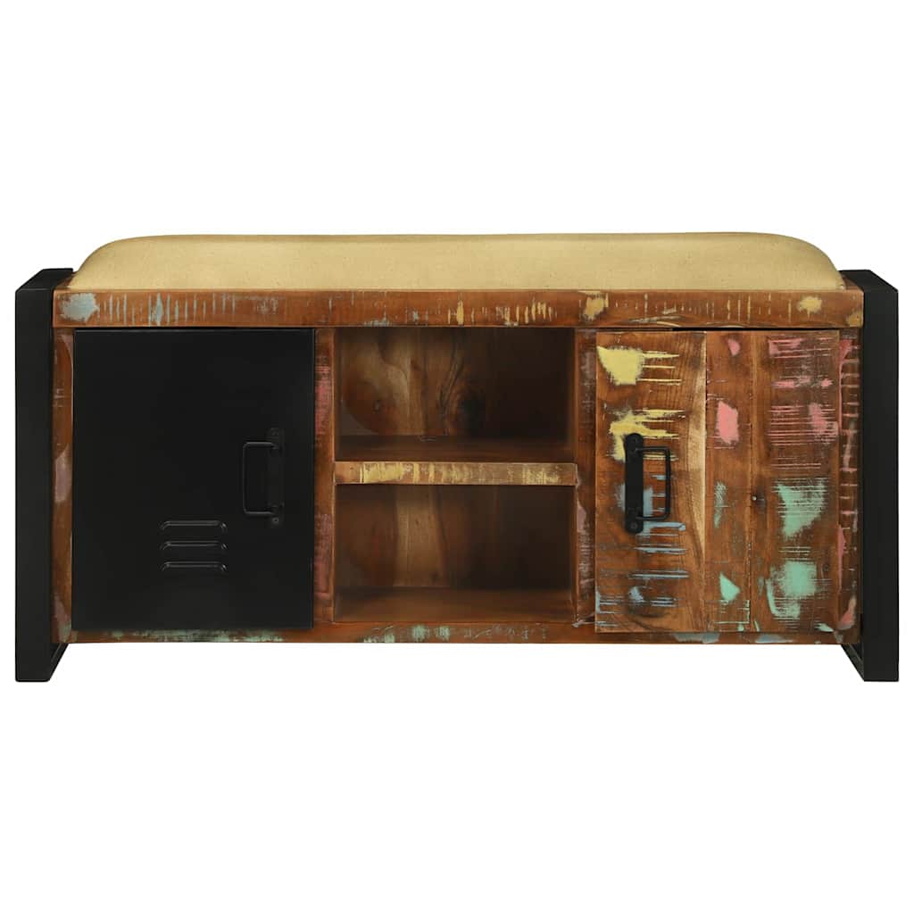 Cabinet Banc Multicolore Bois massif de récupération - XIOS