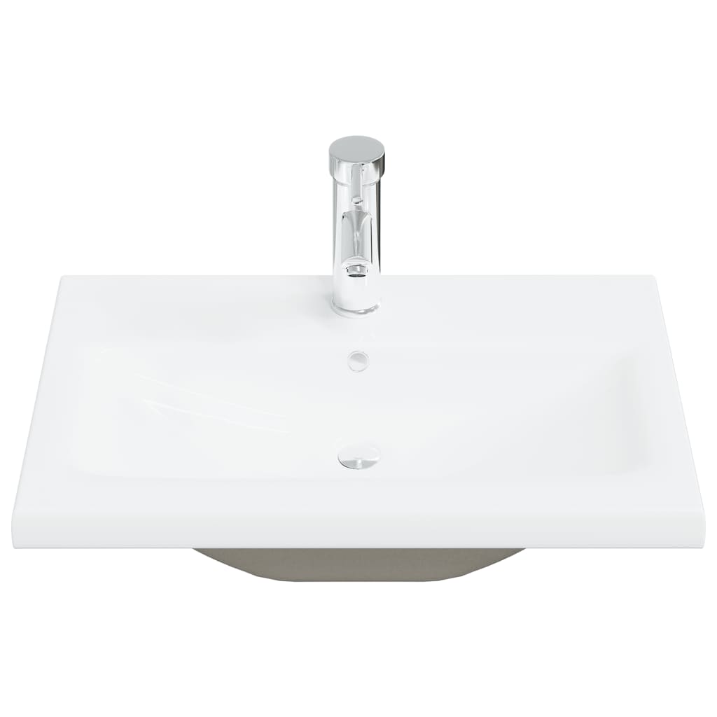 Ensemble de meubles de bain 2pcs céramique et bois d'ingénierie - XIOS