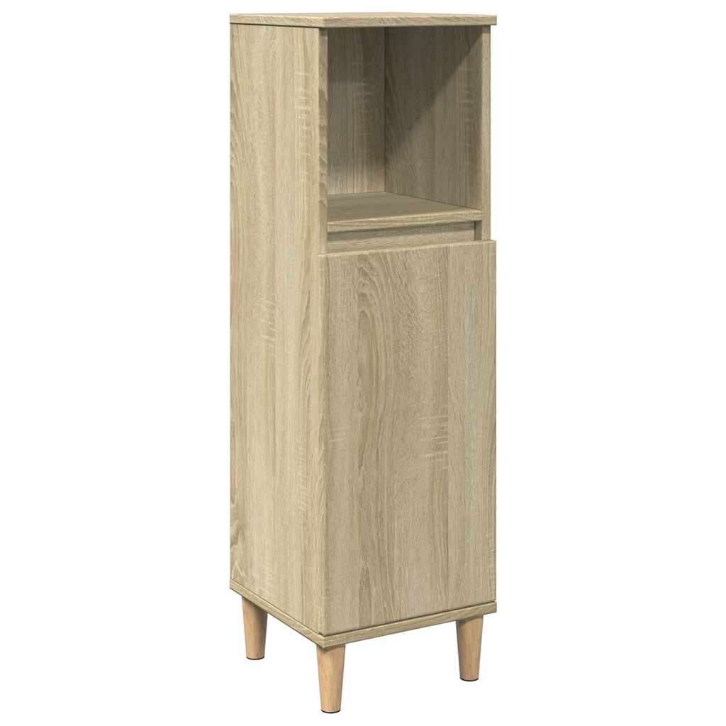 Ensemble de meubles de salle de bain 3 pcs chêne sonoma