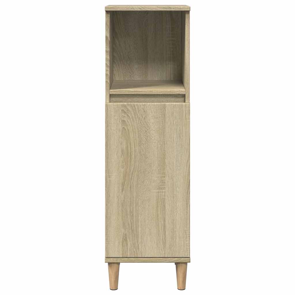 Ensemble de meubles de salle de bain 3 pcs chêne sonoma