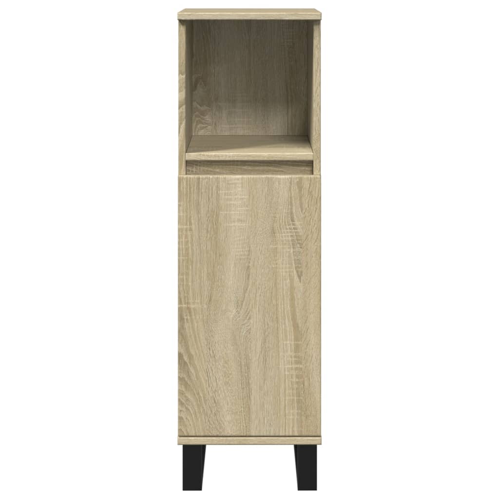 Ensemble de meubles de salle de bain 3 pcs chêne sonoma