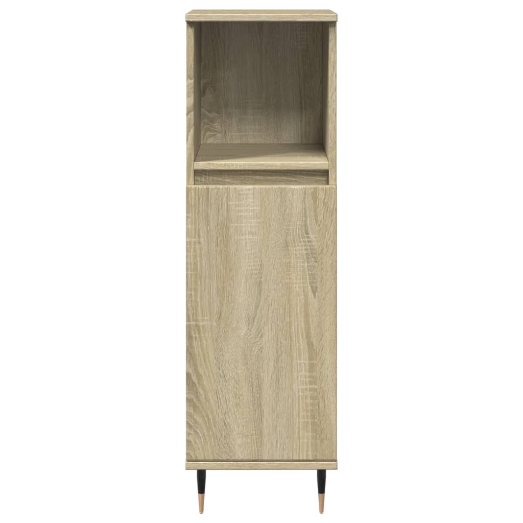 Ensemble de meubles de salle de bain 3 pcs chêne sonoma