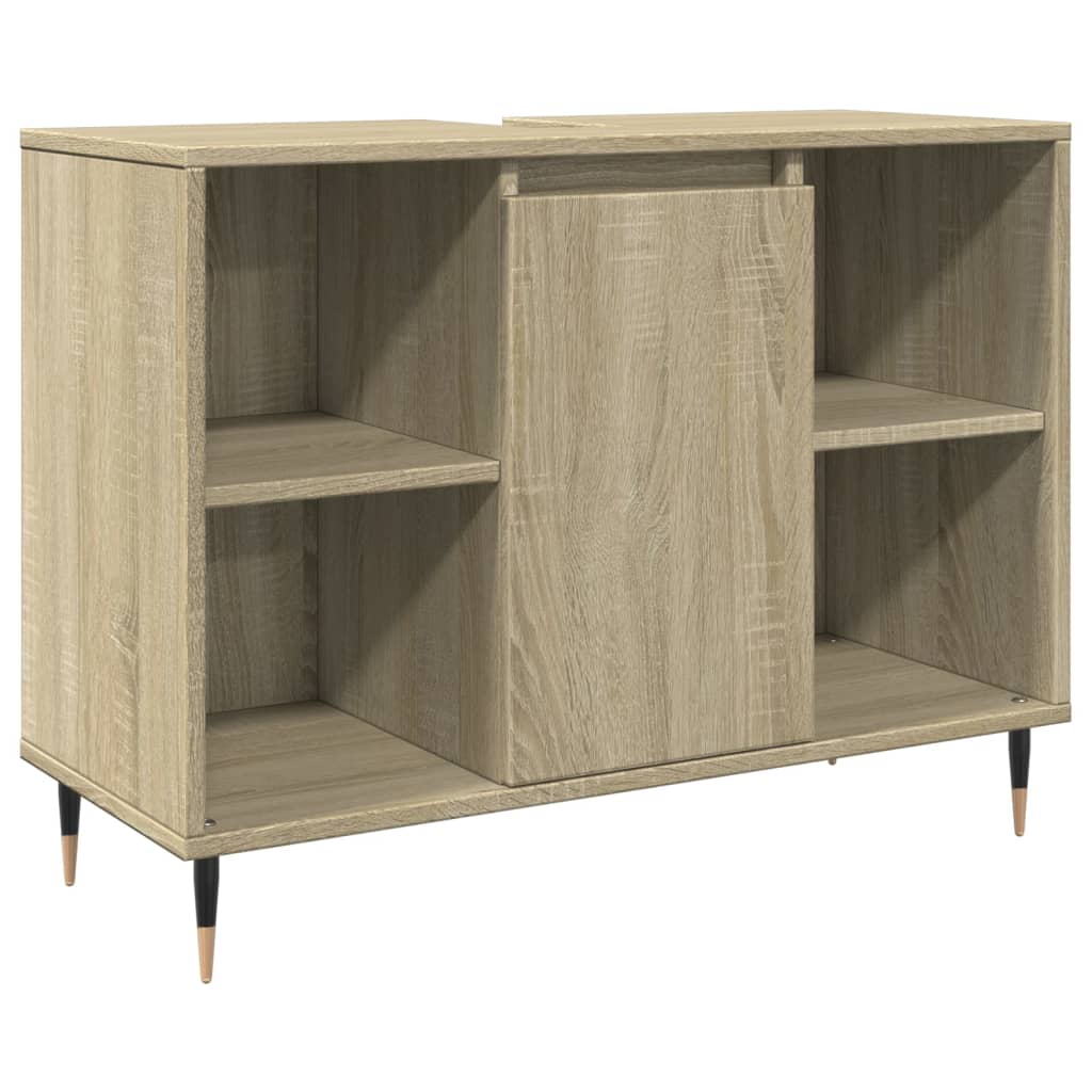 Ensemble de meubles de salle de bain 3 pcs chêne sonoma