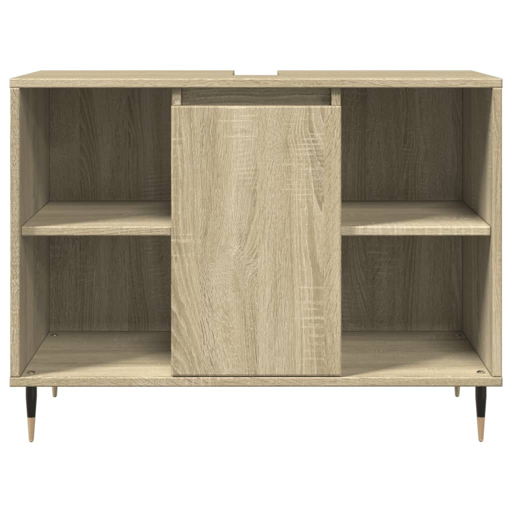 Ensemble de meubles de salle de bain 3 pcs chêne sonoma