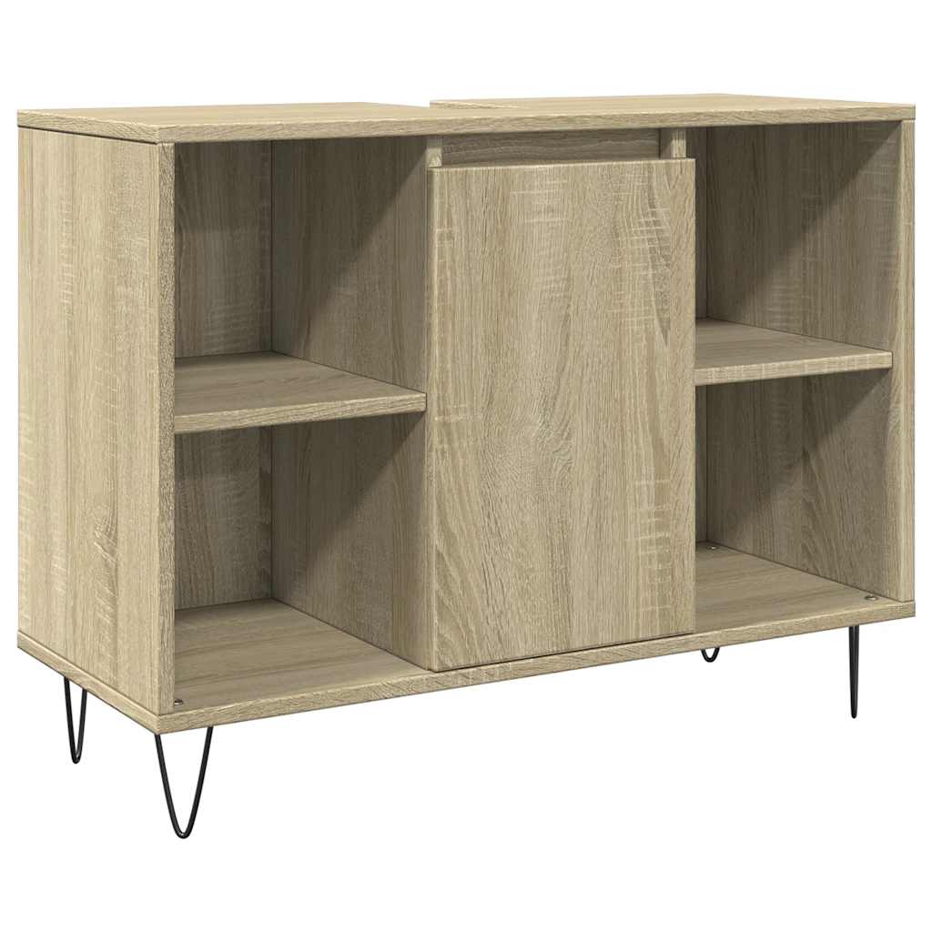 Ensemble de meubles de salle de bain 3 pcs chêne sonoma