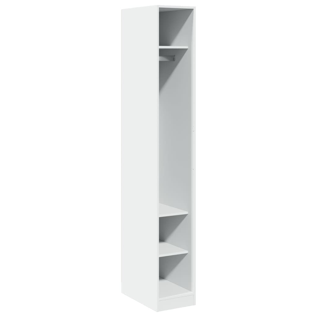 Garde-robe Blanc 30x50x200 cm Bois d'ingénierie - XIOS