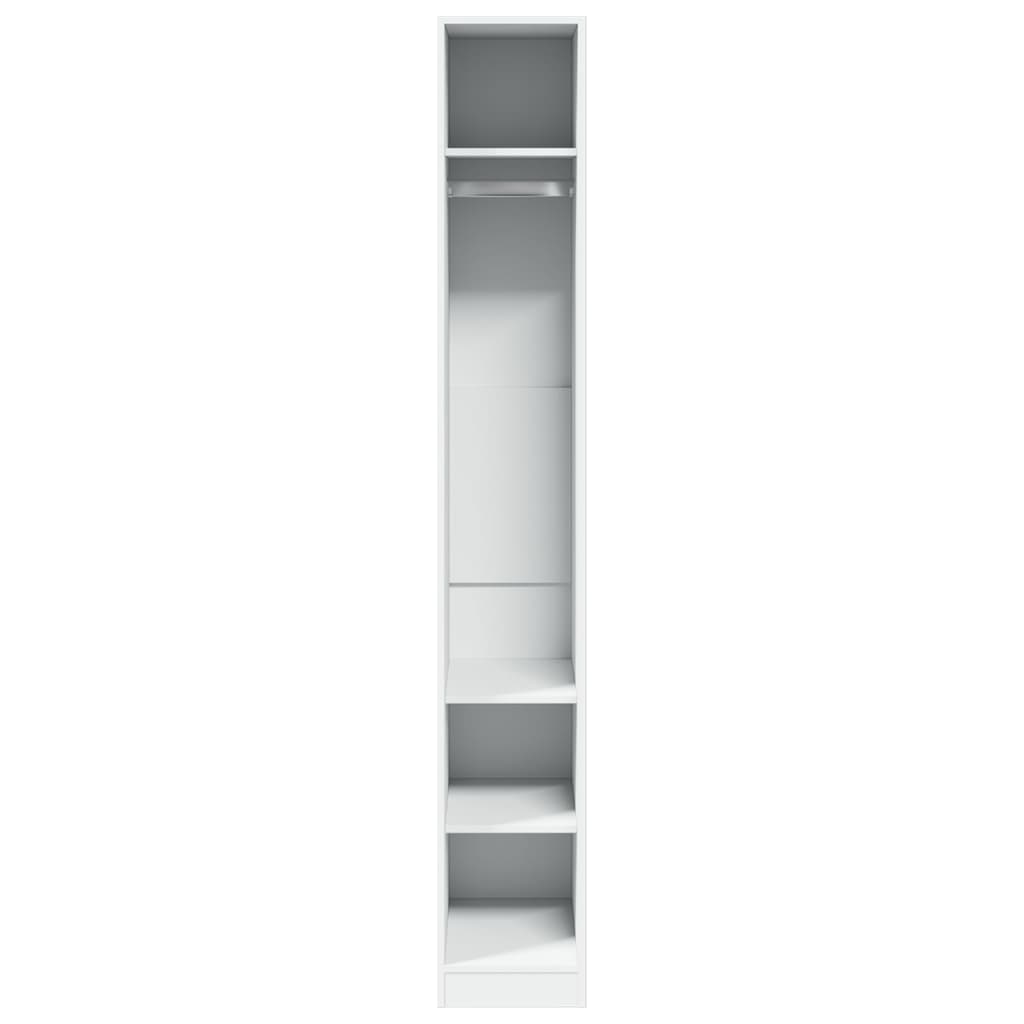 Garde-robe Blanc 30x50x200 cm Bois d'ingénierie - XIOS