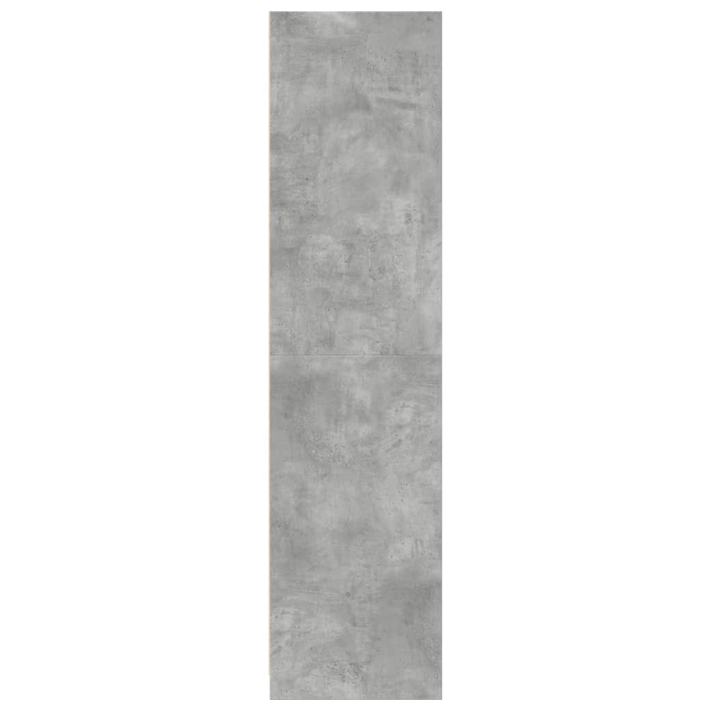 Garde-robe gris béton 30x50x200 cm bois d'ingénierie - XIOS