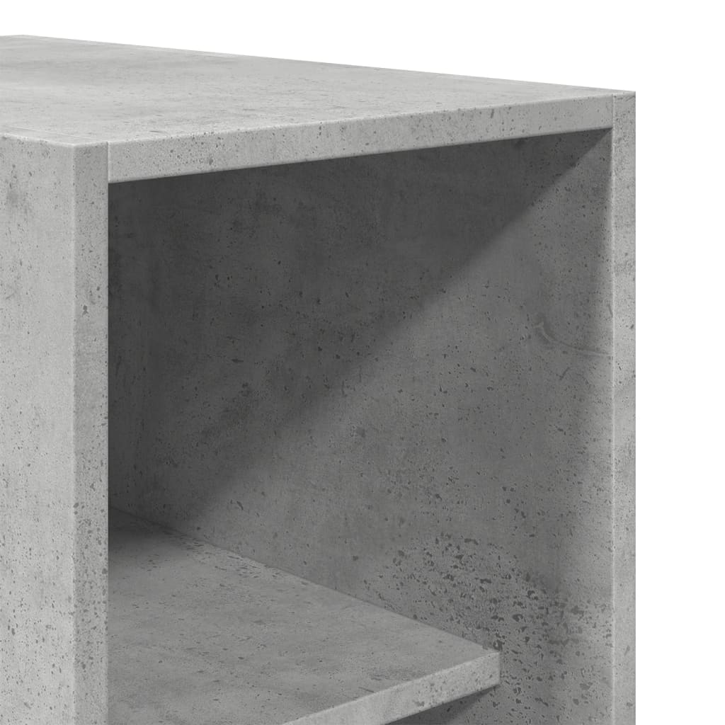 Garde-robe gris béton 30x50x200 cm bois d'ingénierie - XIOS