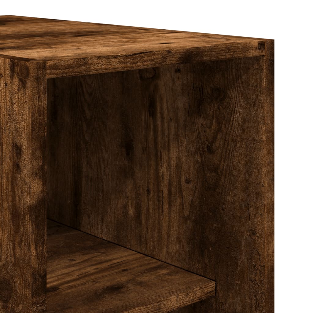 Garde-robe chêne fumé 30x50x200 cm bois d'ingénierie - XIOS