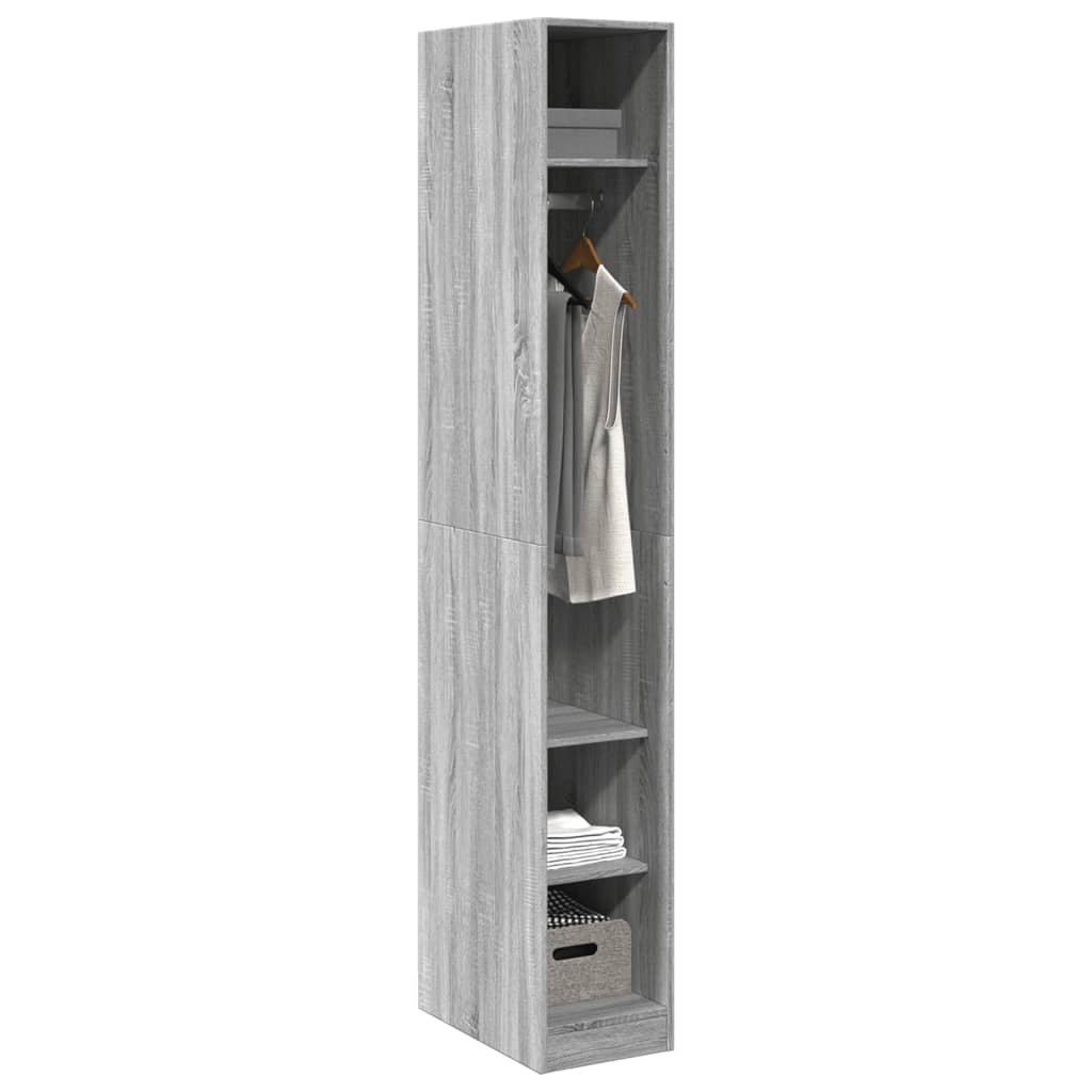 Garde-robe sonoma gris 30x50x200 cm bois d'ingénierie - XIOS