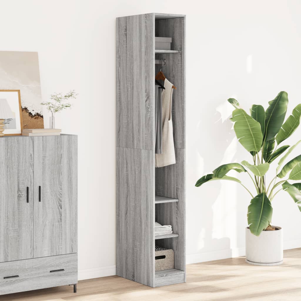 Garde-robe sonoma gris 30x50x200 cm bois d'ingénierie - XIOS