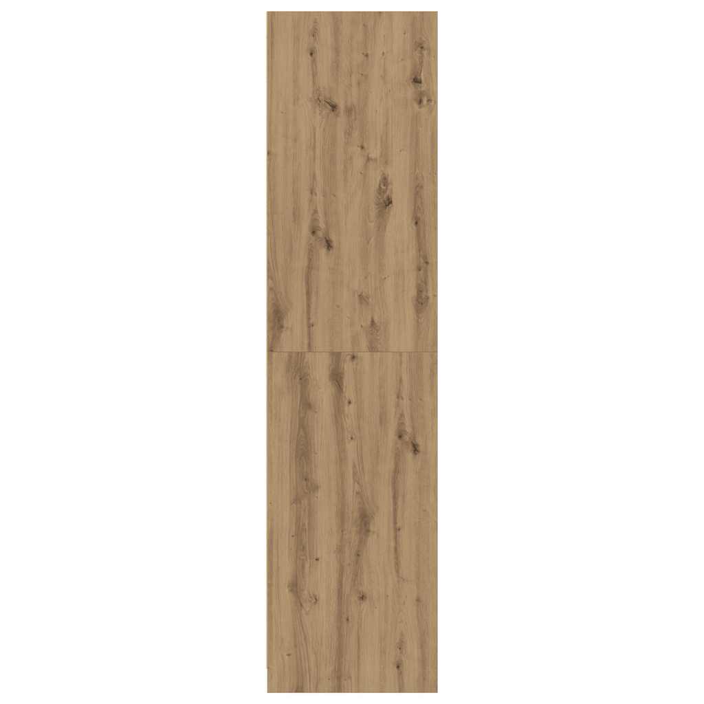 Garde-robe chêne artisanal 30x50x200 cm bois d'ingénierie - XIOS
