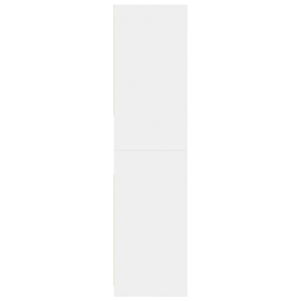 Garde-robe blanc 80x50x200 cm bois d'ingénierie - XIOS