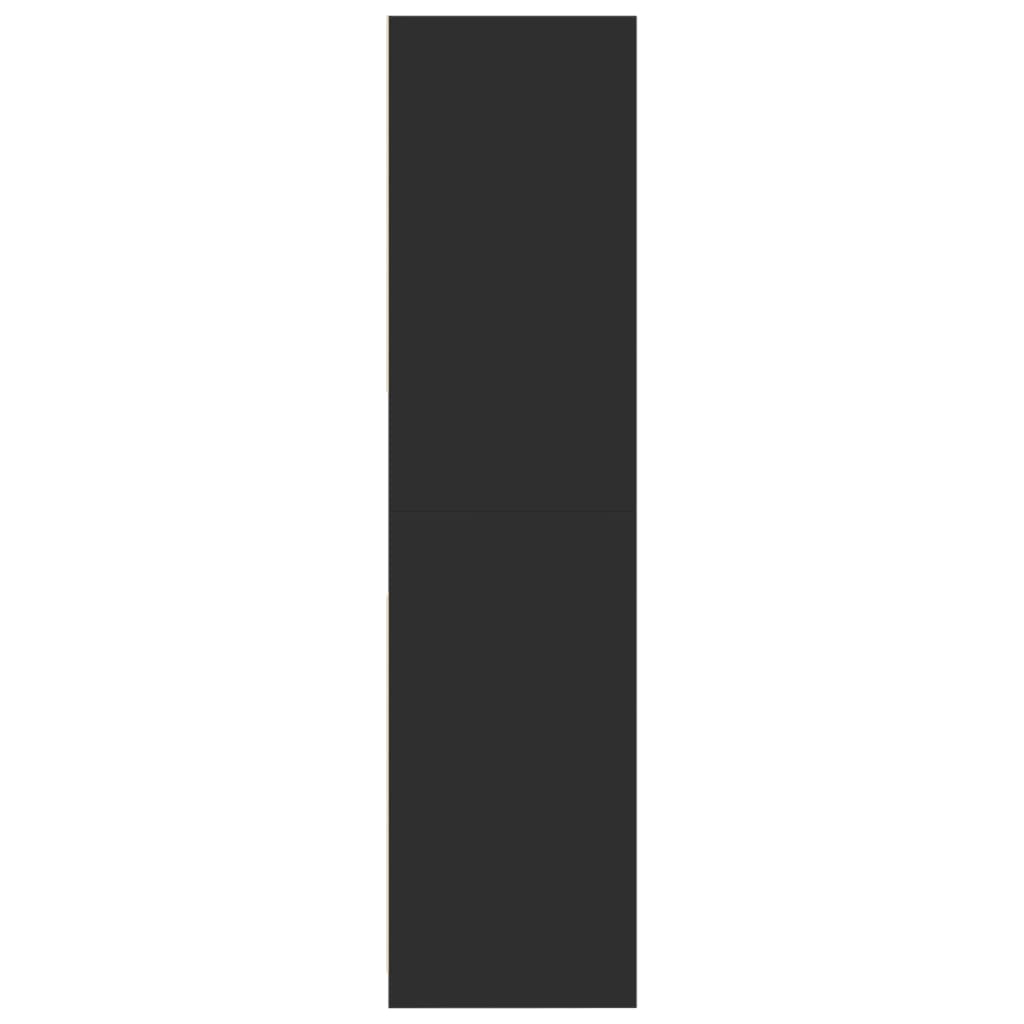 Garde-robe noir 80x50x200 cm bois d'ingénierie - XIOS