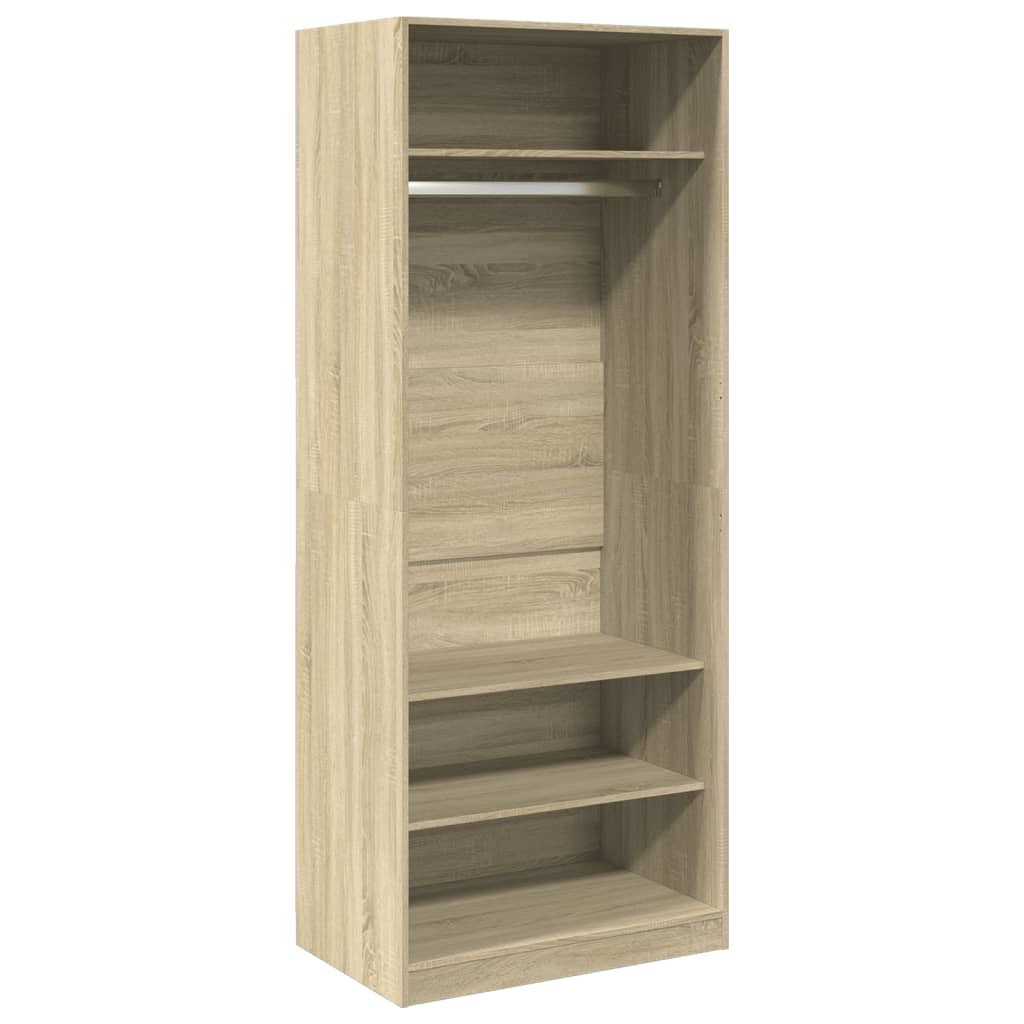 Garde-robe chêne sonoma 80x50x200 cm bois d'ingénierie - XIOS