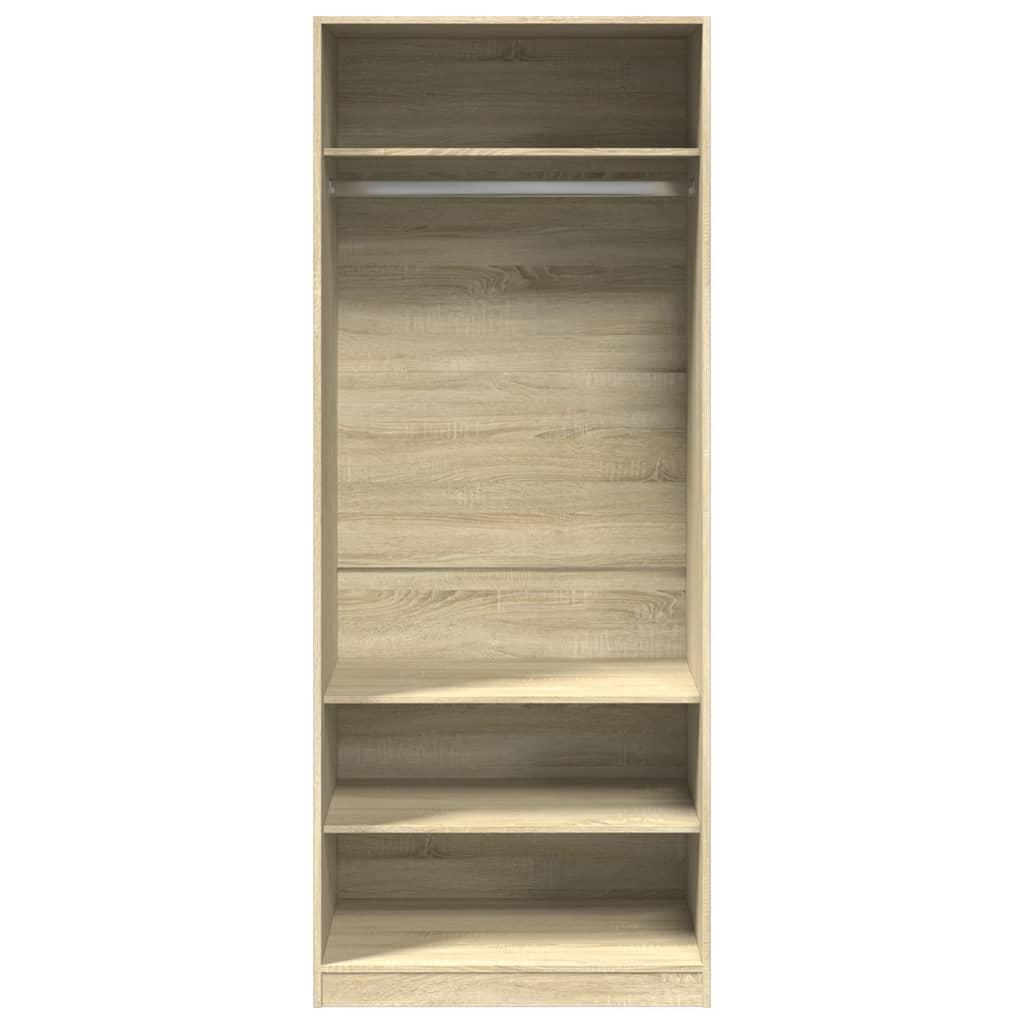 Garde-robe chêne sonoma 80x50x200 cm bois d'ingénierie - XIOS