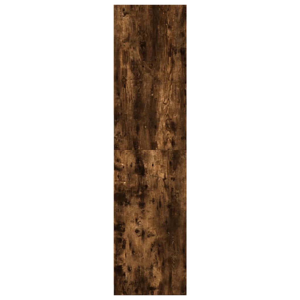 Garde-robe chêne fumé 80x50x200 cm bois d'ingénierie - XIOS