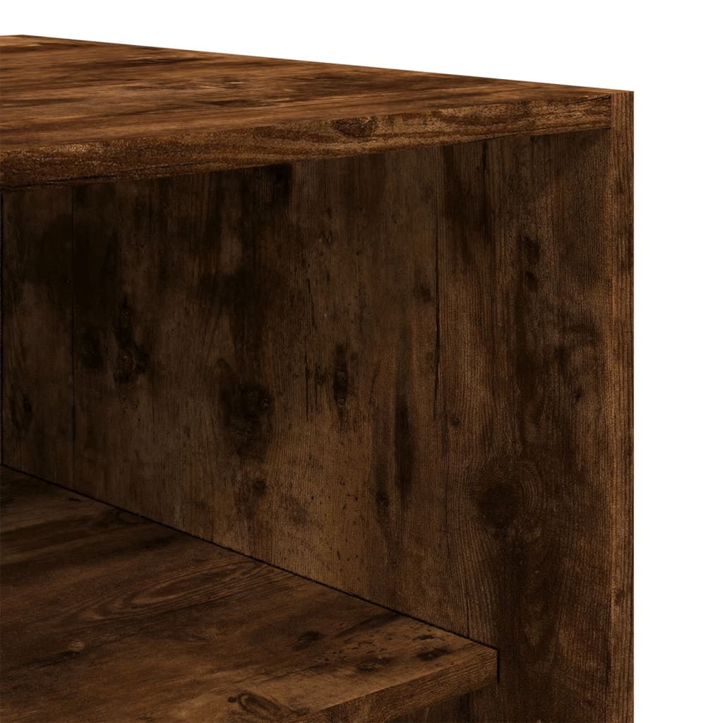 Garde-robe chêne fumé 80x50x200 cm bois d'ingénierie - XIOS