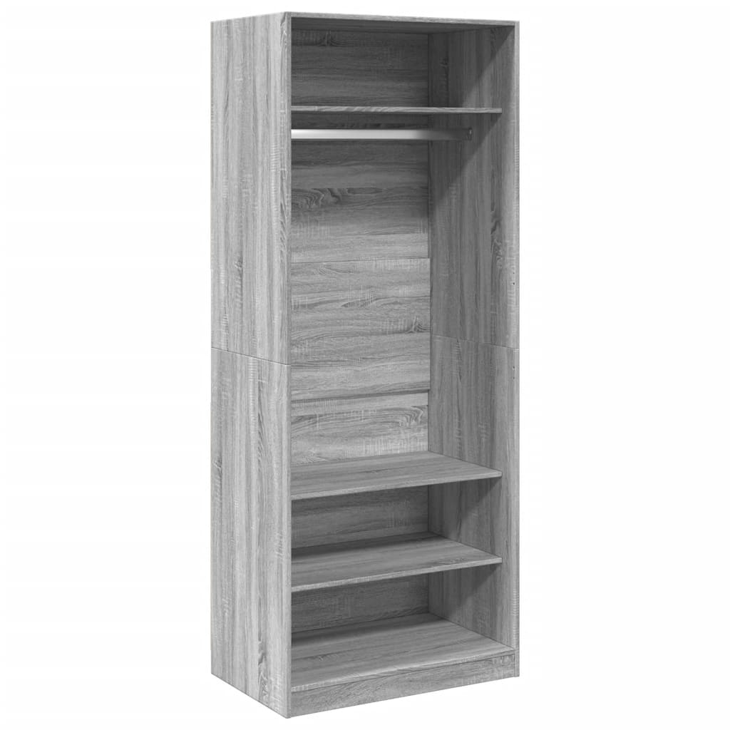 Garde-robe sonoma gris 80x50x200 cm bois d'ingénierie - XIOS