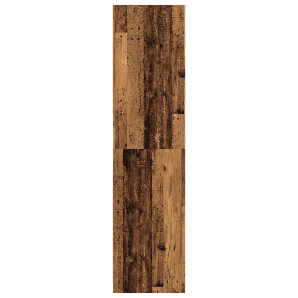 Garde-robe vieux bois 80x50x200 cm bois d'ingénierie - XIOS