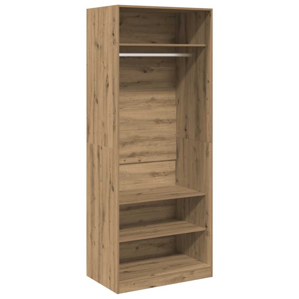 Garde-robe chêne artisanal 80x50x200 cm bois d'ingénierie - XIOS