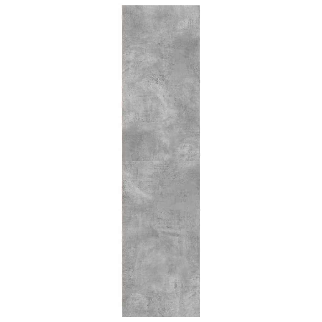 Garde-robe gris béton 30x50x200 cm bois d'ingénierie - XIOS