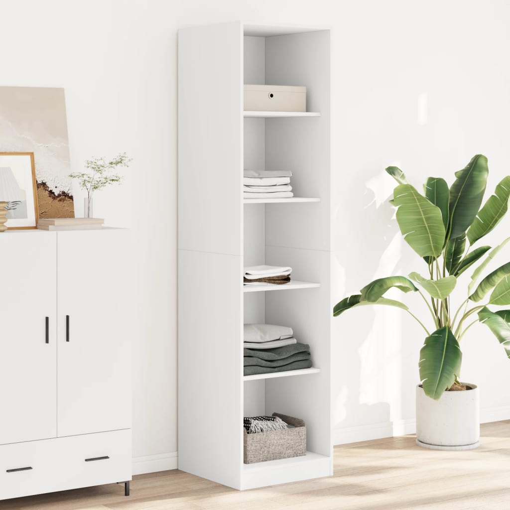 Garde-robe Blanc 50x50x200 cm Bois d'ingénierie - XIOS