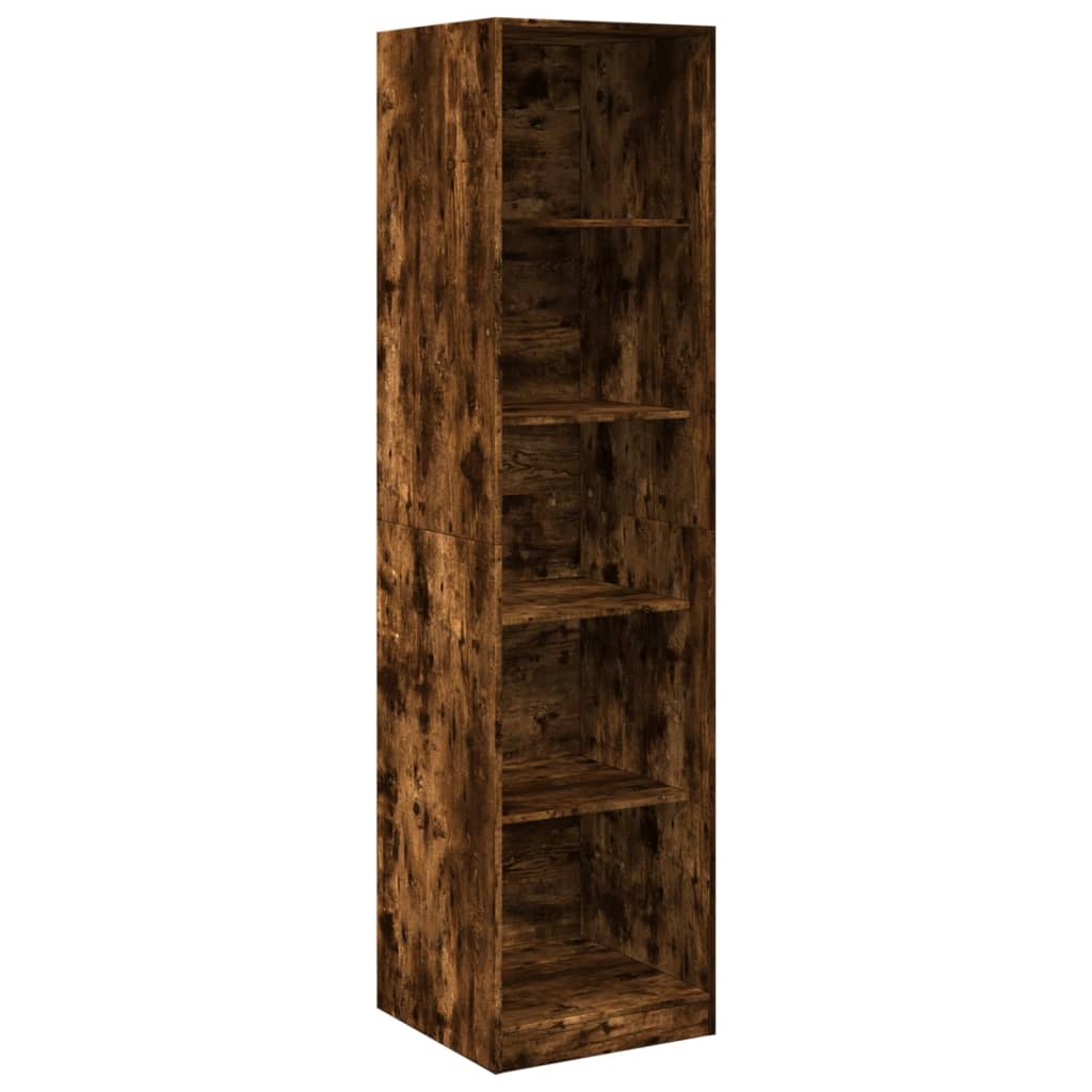 Garde-robe chêne fumé 50x50x200 cm bois d'ingénierie - XIOS