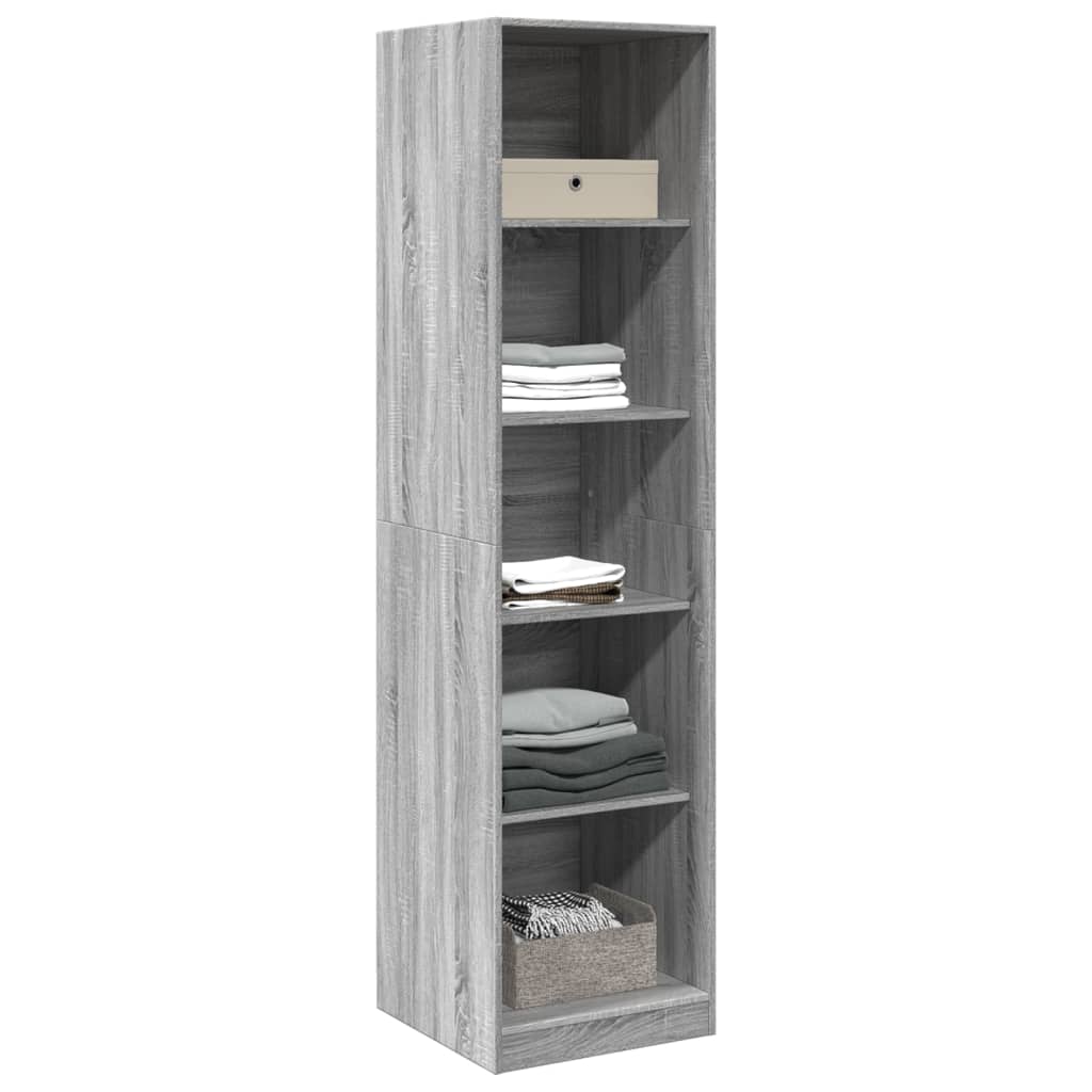 Garde-robe gris sonoma 50x50x200 cm bois d'ingénierie - XIOS