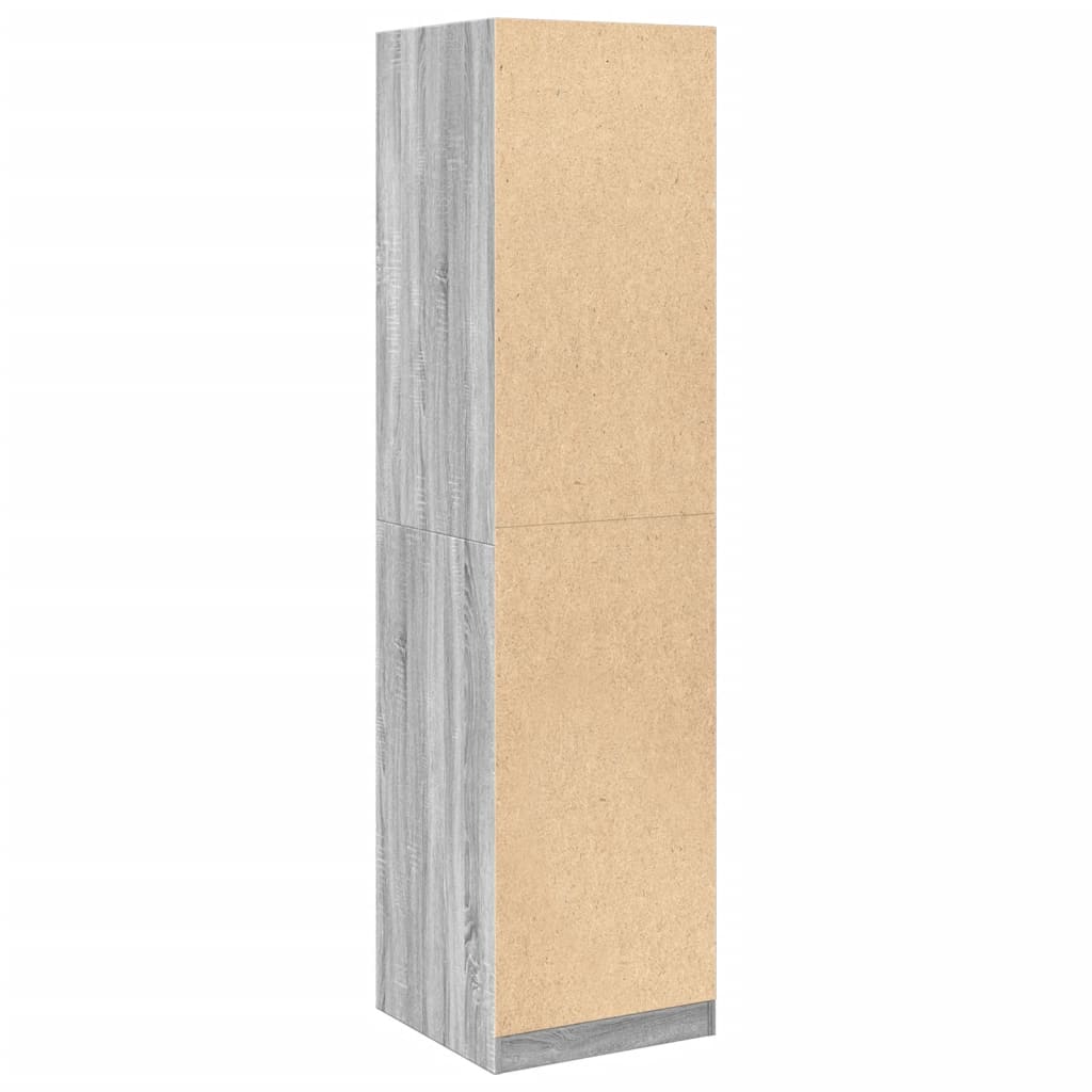 Garde-robe gris sonoma 50x50x200 cm bois d'ingénierie - XIOS