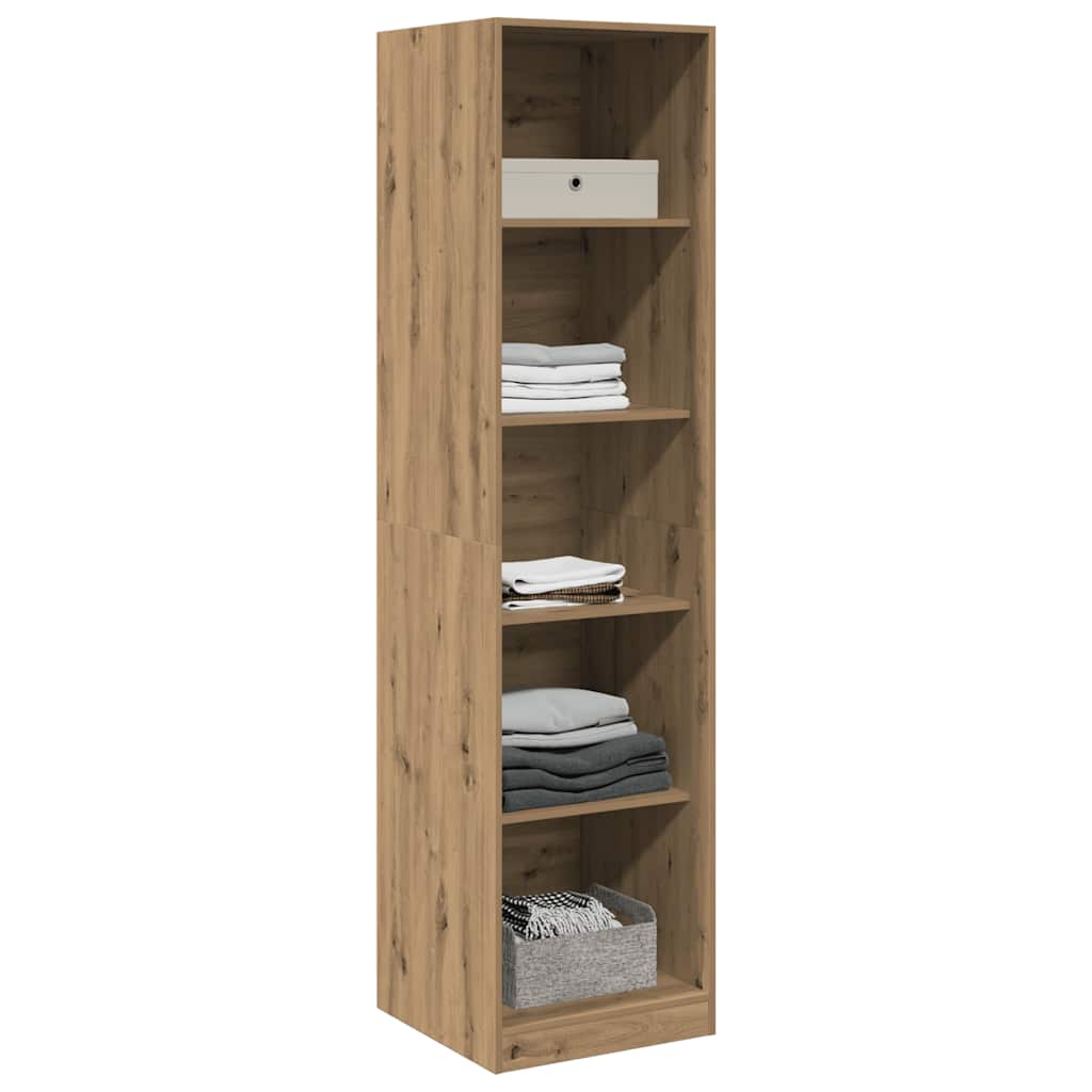 Garde-robe chêne artisanal 50x50x200 cm bois d'ingénierie - XIOS
