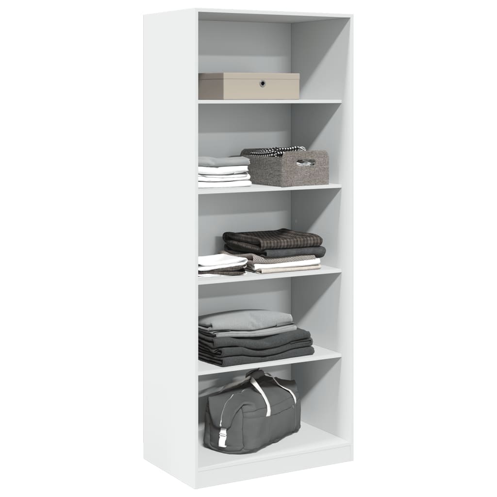 Garde-robe blanc 80x50x200 cm bois d'ingénierie - XIOS