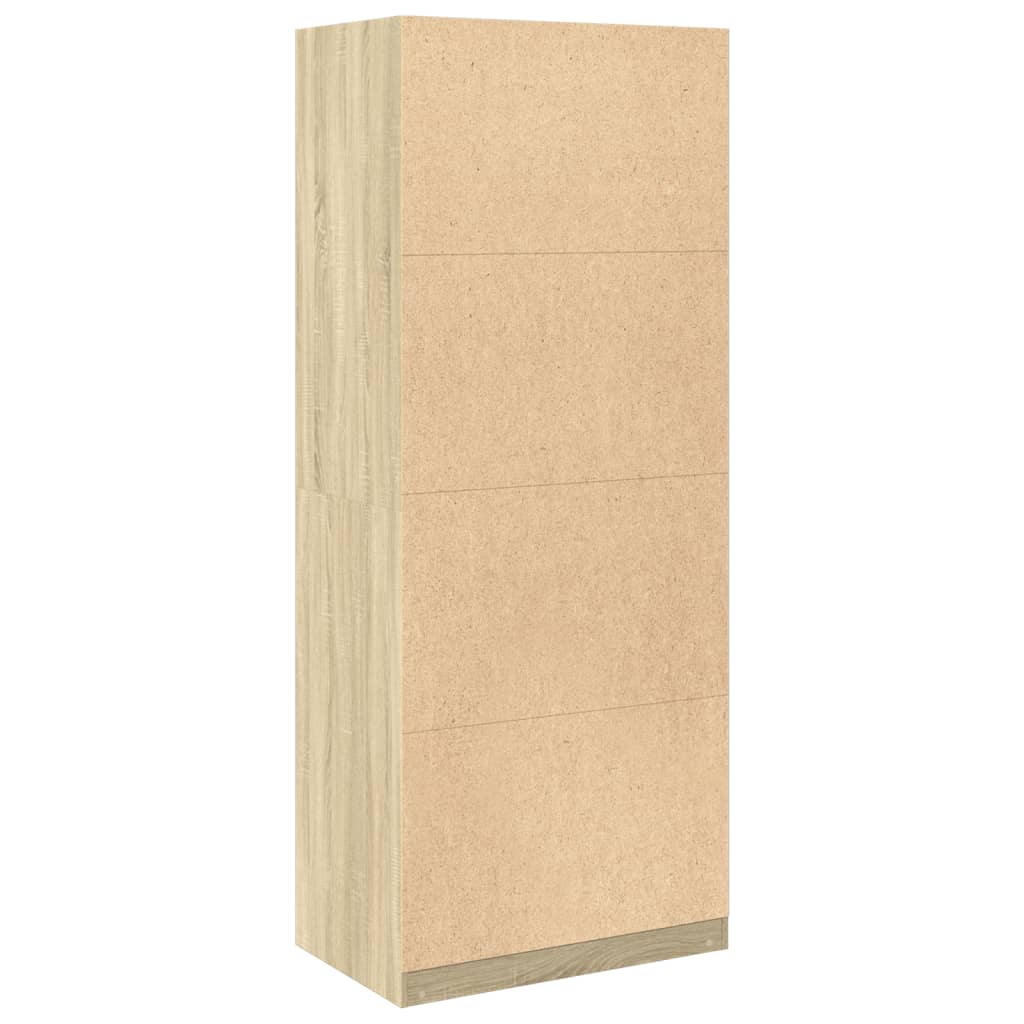 Garde-robe chêne sonoma 80x50x200 cm bois d'ingénierie - XIOS