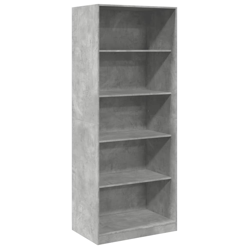 Garde-robe gris béton 80x50x200 cm bois d'ingénierie - XIOS